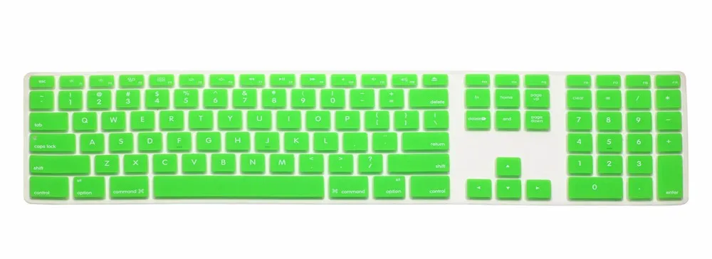 For Apple Keyboard Cover iMac G6 Desktop Protector Flim Colorful Silicone Skin With Numeric Keypad For Mac G5 Skin App (9)