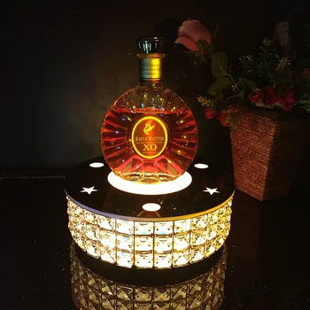 

LED Wine display LED champagne base wine table shelf Beer bottle rack Charging champagne rack free shipping