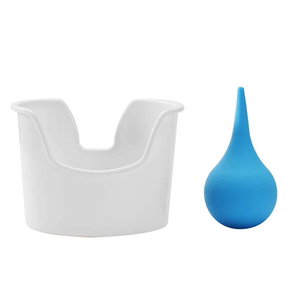 Ear Cleaner Household Washing Tool Kit Ears Cleaning Accessory Suite 1 Psc Basin And Pcs Rubber Bulb | Красота и здоровье
