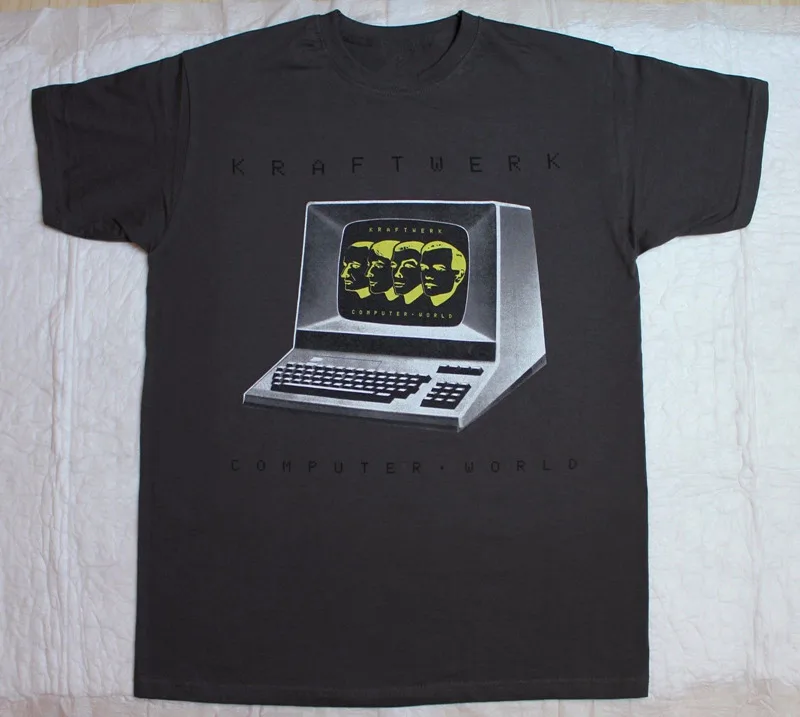 

Design For T Shirts Men'S Short Sleeve Printing O-Neck Ftwerk Computer World '81 Depeche Mode Huma Shirt