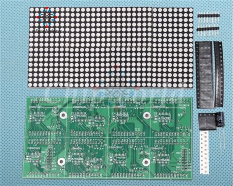 16*32 16x32 Dot Matrix DIY Kit Красный зеленый двухцветный светодиодный модуль управления