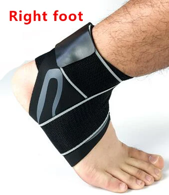 Grey Right Kyncilor поддержка лодыжки эластичный дышащий спортивный фиксатор для голеностопа tobillera Фитнес Регулируемая компрессионная защита лодыжки футбол - Цвет: Grey Right