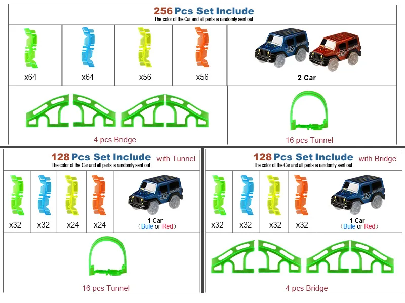 256pcs track