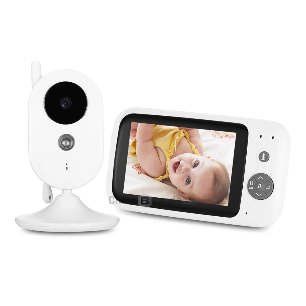 

WIFI wireless video baby monitor w/ temperature sensor and night vision two way audio dialogue dog baby battery security camera