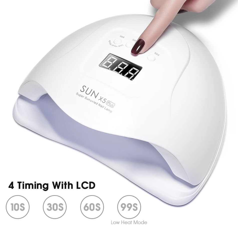 

ROHWXY SUN X5 54W/36W Sun Uv Led Gel Nail Lamp Nail Dryer LCD Display Lamp for Manicure Nail Dryer Art Tool Gel Polish Dryer