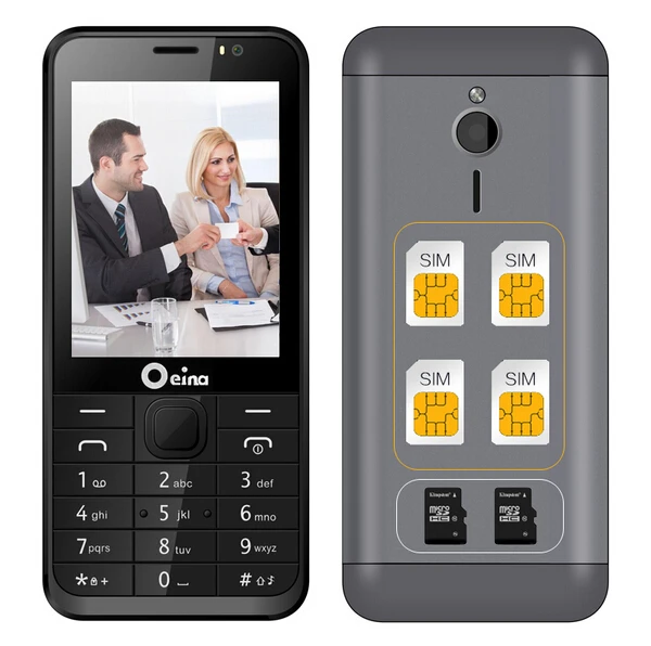 2017 Oeina 230 4sim Elderly Phone With Quad Band Four Sim Card