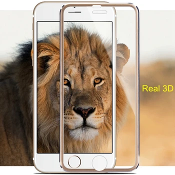 

Wholesale Titanium Alloy Tempered Glass Film 3D Curved Real Full Cover Protector For iphone X XR Xs Max 8 7 6 Plus 5 SE 100pcs