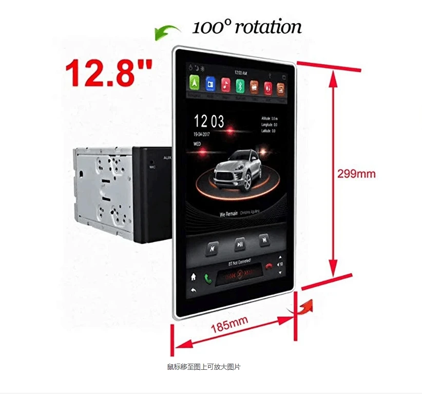 

Super Tesla 12.8" Android 6 core Car CD Player GPS Navigation For hyundai/Renault/Honda/Mazda/Ford multimedia recorder car radio