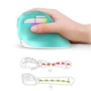 Delux-ratón inalámbrico M618 Mini para ordenador, periférico con Bluetooth 4,0, clic silencioso, 2400 DPI, ergonómico, recargable, Vertical, con modo USB de 2,4 GHz ► Foto 2/6