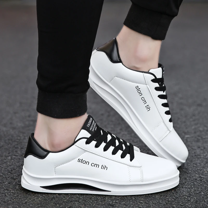 Большой размеры для мужчин черный, белый цвет дышащие уличные спортивные кроссовки спортивная обувь резиновая подошва Нескользящие поверхности Chaussures Hommes