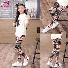 Леггинсы для девочек г.; популярные детские леггинсы; рождественские детские брюки; леггинсы с цветочным принтом для маленьких девочек; узкие брюки