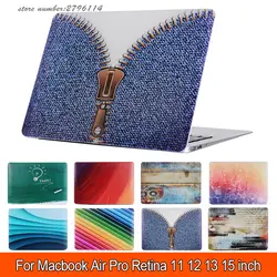 Печать рисунок жесткий чехол для Macbook Air 11 12 13 Pro13 15 Pro13 15 Retina ноутбука Матовая оболочка защитная сумка