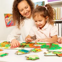 Fly AC дети головоломки деревянные игрушки для дети мультфильм Животные головоломки интеллект детей Ранние развивающие игрушки