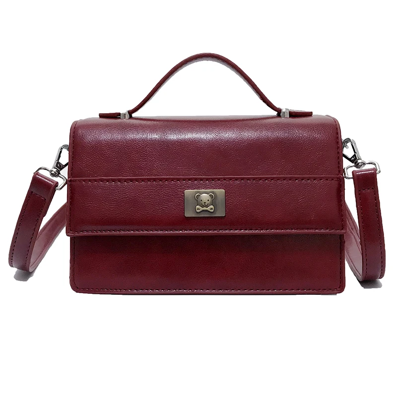 

Ladies bag simple fashion solid color elegant comfort charm single shoulder diagonal small square bag