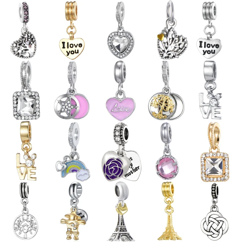 

New Original European Scarecrow Rainbow Tree Of Life Pendant Dangle Charm Fit Pandora Bracelet Necklace DIY Women Jewelry