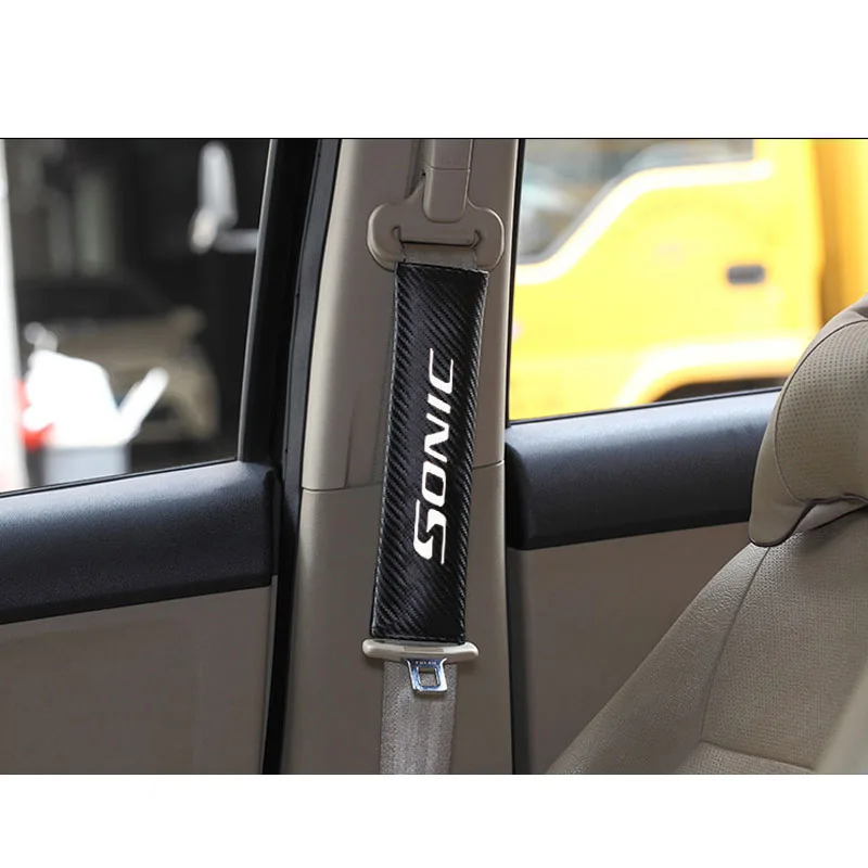 PU модный автомобильный ремень безопасности Наплечные накладки Накладка для ремня безопасности автомобиля для Chevrolet Sonic