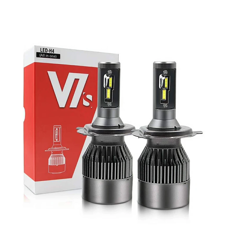 

LOAUT V7S LED Car Headlight CSP H4 Turbo 7200lm 60W Auto Bulb Micro high Speed Fan KIT Front Bulb Automobiles NEW Main Light