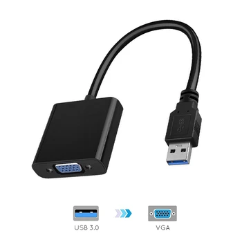 

USB 3.0 to VGA Multi-Display Adapter Converter External Driver 1080P Video Graphic Card for Win 7/8 Laptop DVD Player Tablets