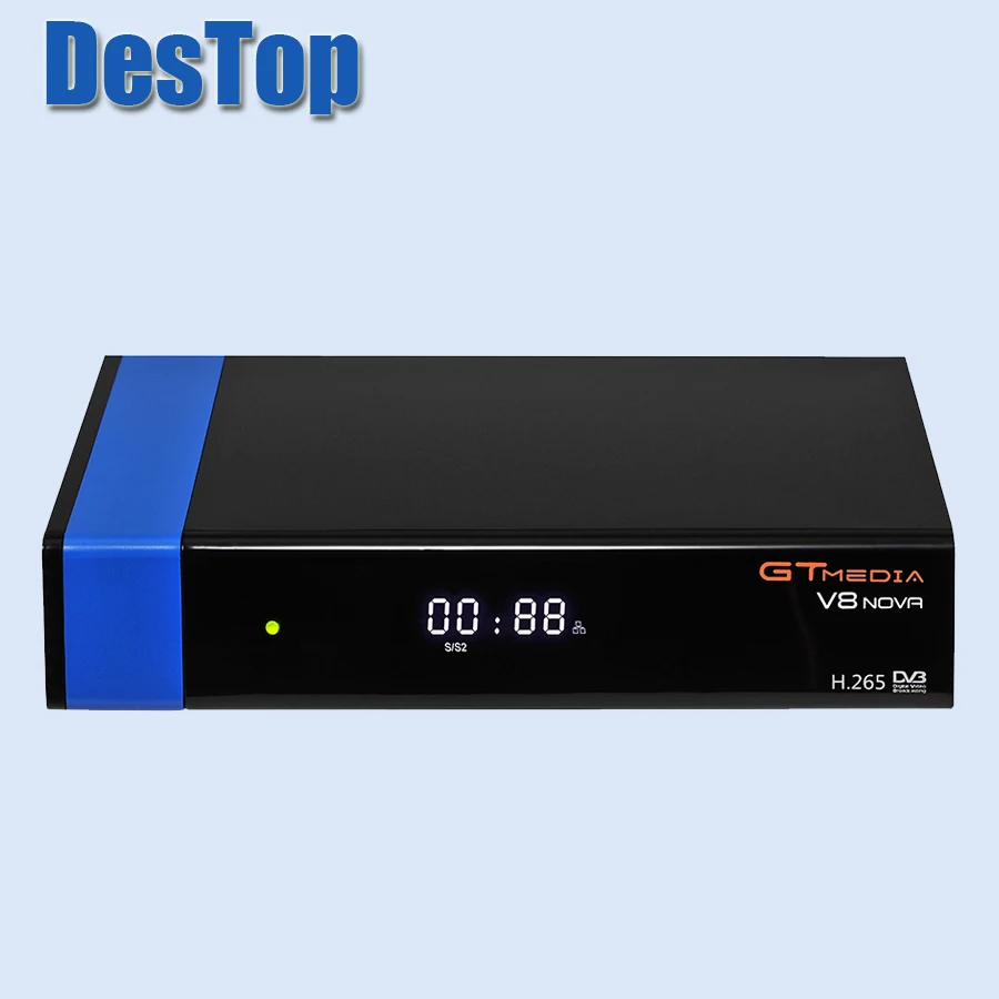 3 шт./лот Gtmedia V8 NOVA Blue поддержка H.265 better free sat super V9 set top boxDVB S2 спутниковый ресивер