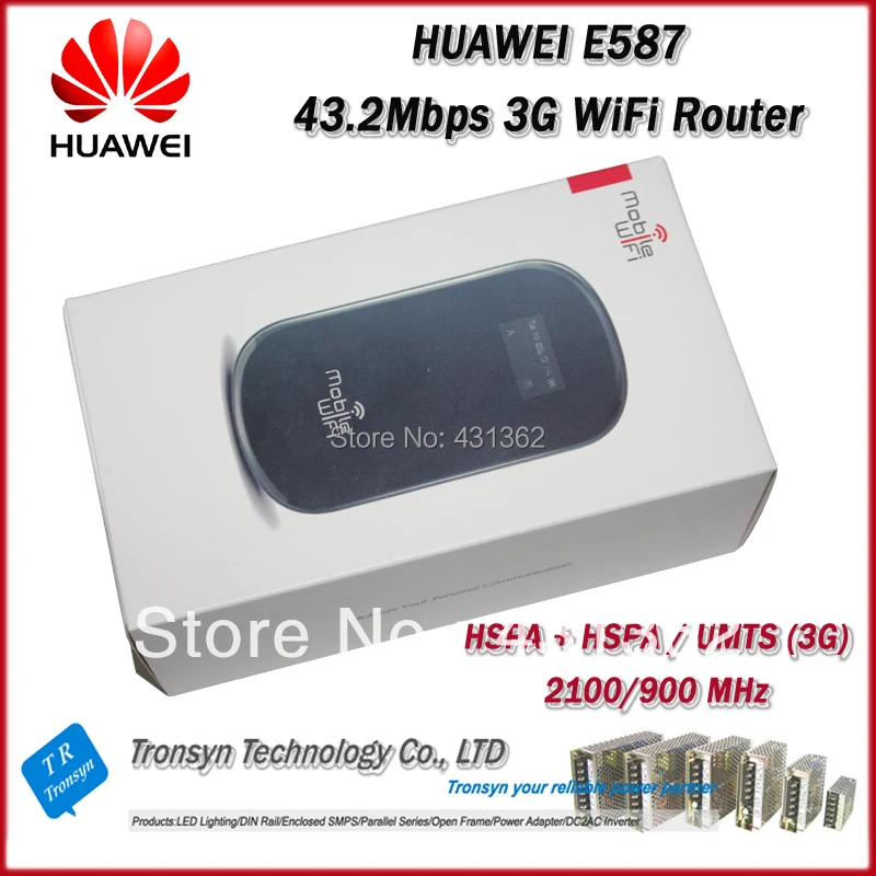 Cheapset Разблокировать HSPA+ 43.2 Мбит/с Huawei E587 3G карман Wi-Fi роутера Поддержка HSPA+/HSPA 900/ 2100 мГц