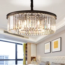 Round Shape Crystal Chandelier Lighting Lustres suspension Luminaires Hanging Lamp American Style lampadari For Living room Round Shape Crystal Chandelier Lighting Lustres suspension Luminaires Hanging Lamp American Style lampadari For Living room