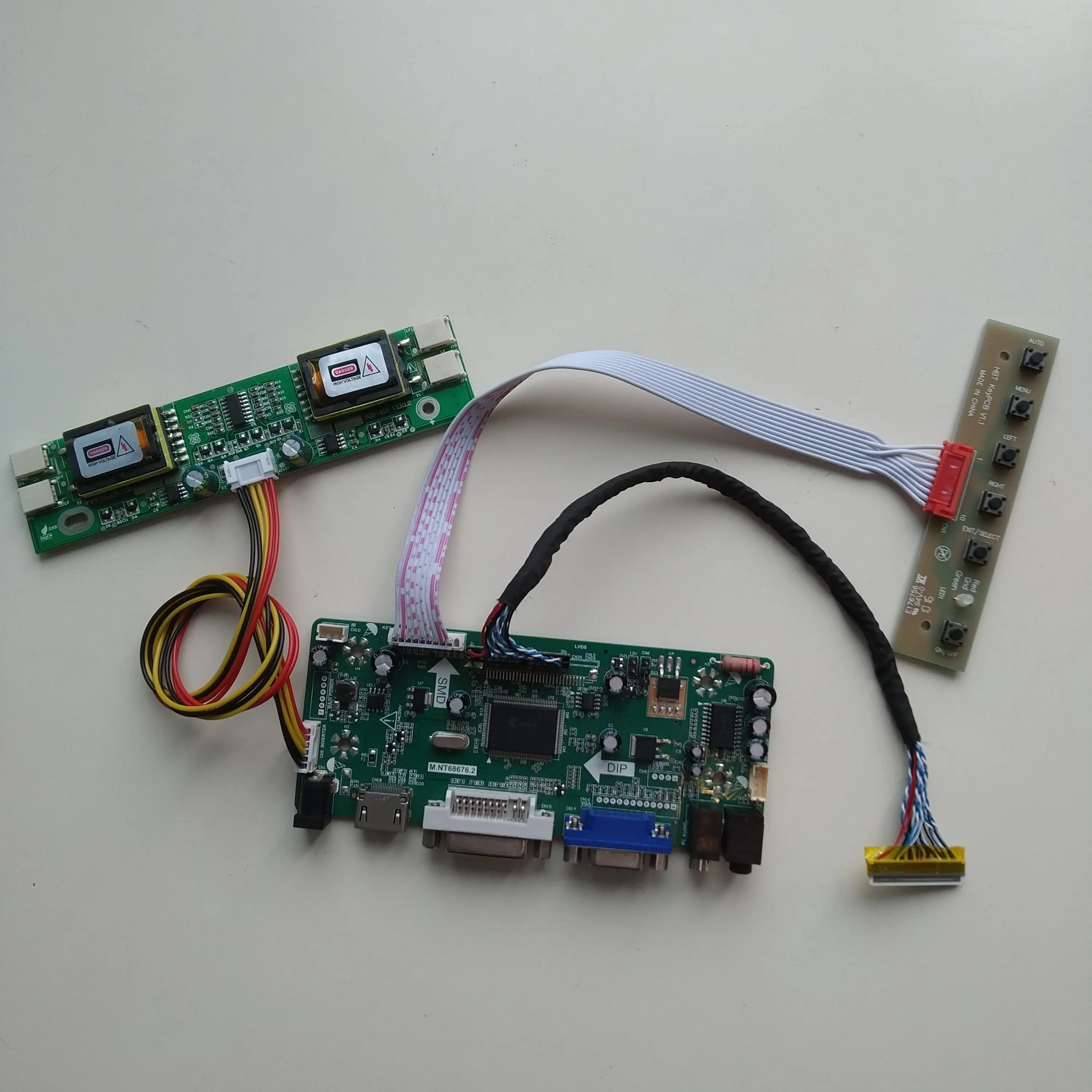 HDMI M.NT68676 screen 4 CCFL lamps Controller board kit For LM201WE3-TLH2/LM201WE3(TL)(H3) 1680*1050 panel LCD VGA DVI 20.1