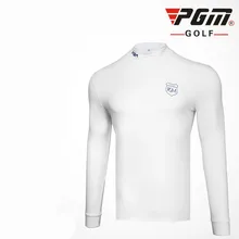 PGM Golf primer shirt Мужская футболка с длинным рукавом бархатные колготки Весенняя Спортивная одежда для мужчин 3 цвета черный белый серый размер S-XXL