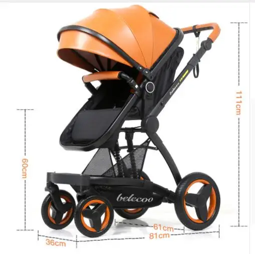 Fast and Free Shipping Belecoo Luxury Baby Stroller 2 in 1 3