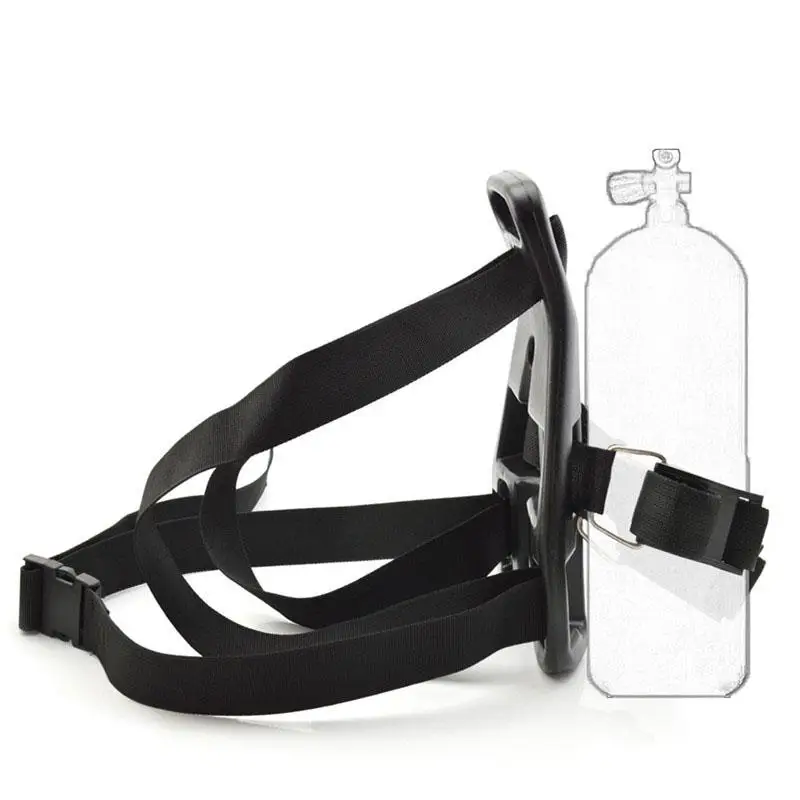 

Scuba Diving Single Tank Back Pack Single Tank Holder Bracket Back Gas Cylinder Backpack Snorkeling Oxygen Support