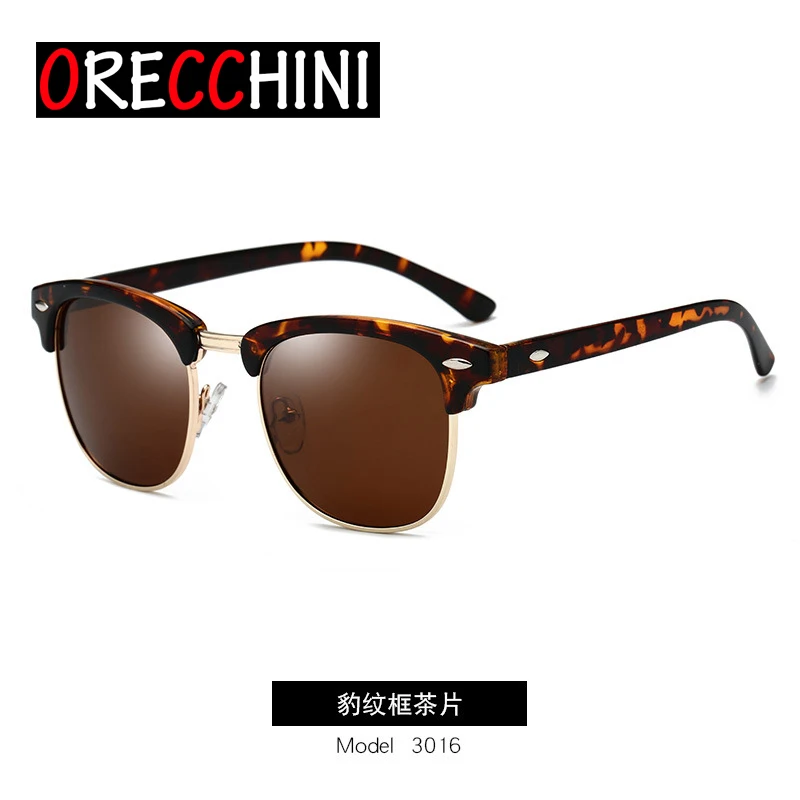 

ORECCHINI Goggle Sunglasses Women vintage brown Glass Lens Sunglasses Driving Sun Glasses For Men Sunglasses JTR022