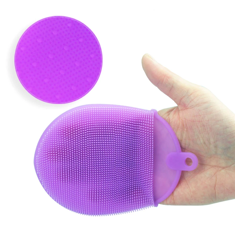 

1 Pcs Silicone Massage Brush For Baby Bath Brushes Spa Scrub Glove Body Massager Multifunctional Bathroom Tools