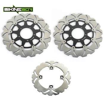 

BIKINGBOY Front Rear Brake Discs Rotors Disks for Kawasaki Ninja ZX6R 636 13 14 15 16 17 18 19 20 ZX-6R 636 ABS ZX10R ZX-10R ABS