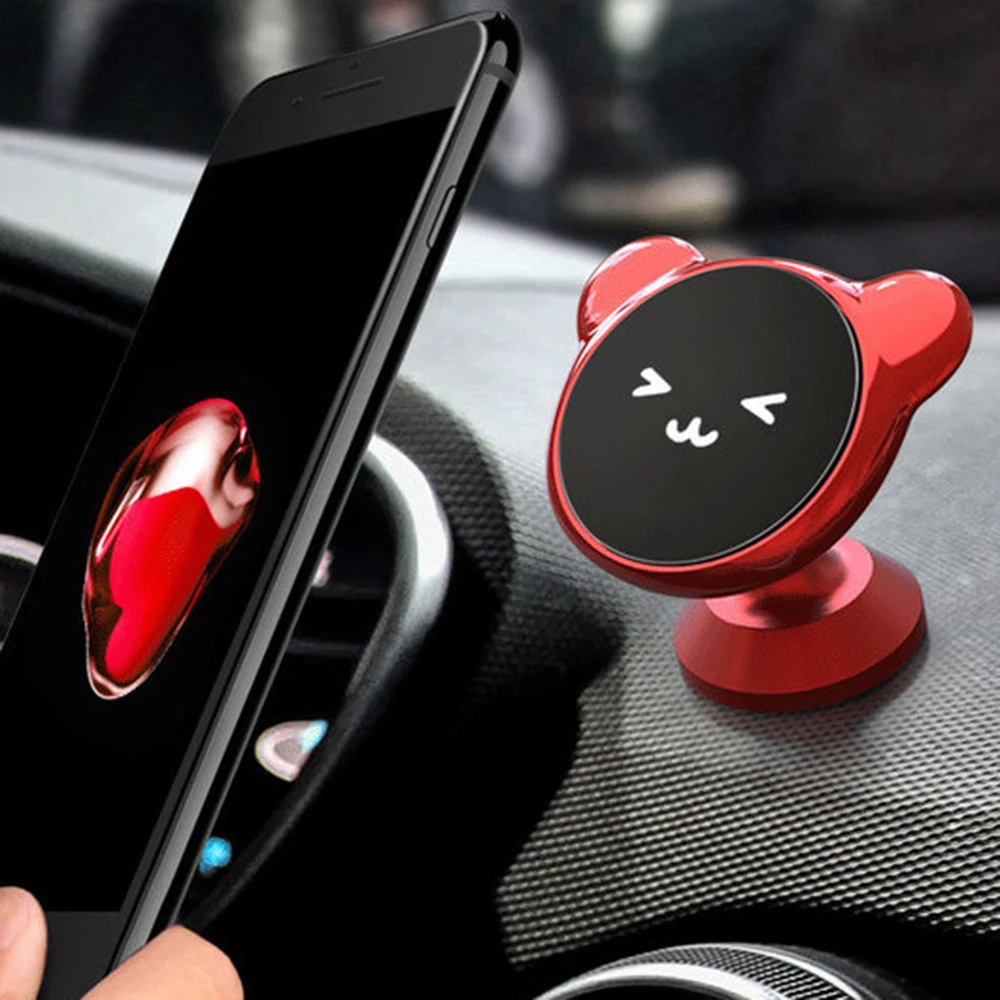 

Auto Magnetic Dashboard Phone Holder 360 Degree Adjustable Universal Phone Mount Stand Easy Clip GPS Bracket Car Accessories