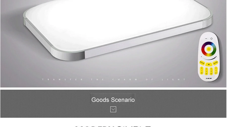 Современный дистанционный RGB светодиодный потолочный светильник с цветным и диммером, умный светодиодный потолочный светильник для гостиной и спальни