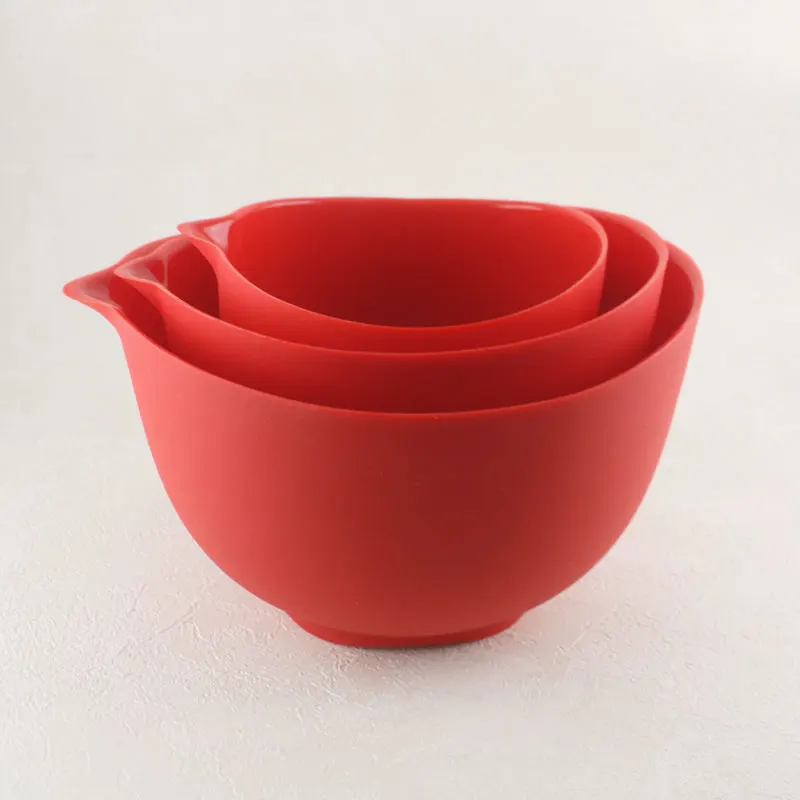 Silicone Mixing bowl baking Nozzle scale egg beater blender