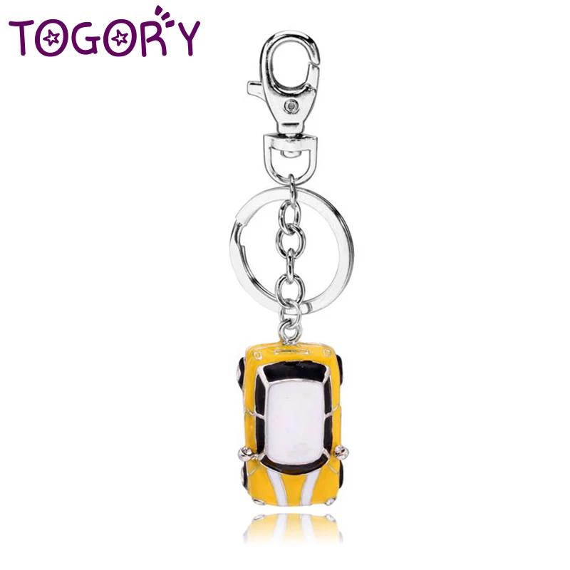 TOGORY rojo y amarillo Llaveros de coche Llave de cristal anillo de cadenas para el regalo de las mujeres joyería Llaveros colgante TOGORY rojo y amarillo Llaveros de coche Llave de cristal anillo de cadenas para el regalo de las mujeres joyería Llaveros colgante