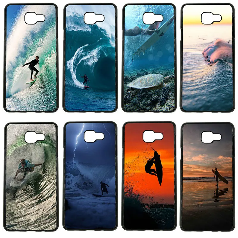 Hot Surfing Champ Surf Sport Cell Phone Cases Hard PC Cover for Samsung Galaxy S8 S9 Plus S3 S4