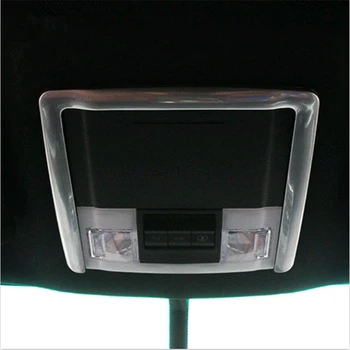 

WELKINRY car auto cover styling for Ford Explorer 2016 2017 ABS chrome front head reading lamp light cap sticker molding trim