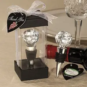 

Free shipping 100pcs/lot Vineyard Collection Crystal Ball Design Wine Stoppers wedding favor+lowest price