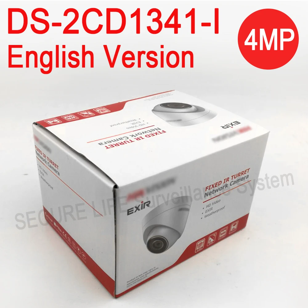 

DHL free shipping English version DS-2CD1341-I replace DS-2CD2345-I 4MP CCTV camera POE ip camera 1080P upgradable firmware