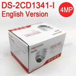 DHL Бесплатная доставка английская версия DS-2CD1341-I заменить DS-2CD2345-I 4MP камеры видеонаблюдения POE ip-камера 1080 P обновляемая прошивки