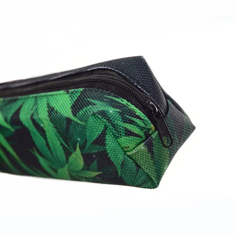 Космический травяной зеленый чехол для карандашей с 3D принтом, женская косметичка, модные школьные сумки, органайзер для путешествий, косметичка для макияжа