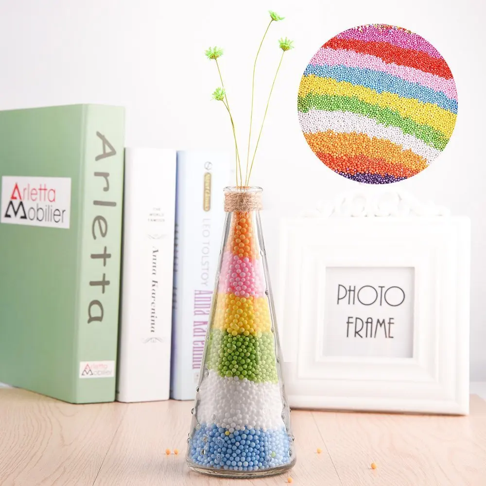 

DIY Color Foam Particles Party Decoration DIY Handmade Material Slime Balls Supplies Family Decoration Wedding Party Accessories
