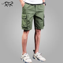 Модные мужские летние хлопковые пляжные шорты, повседневные пляжные шорты с большим карманом размера плюс, короткие штаны, бермуды
