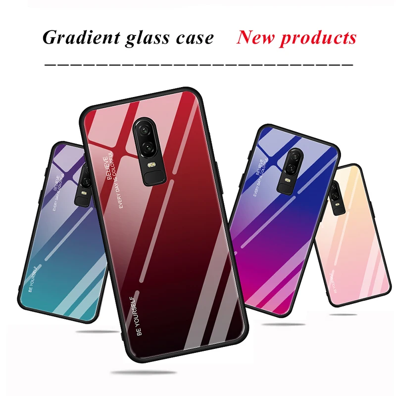 

Stained Glossy Gradient Colorful Tempered Glass Case for oppo 123 oppo 234 2 3 Full Cover Case for oppo 111 222 333 22 33