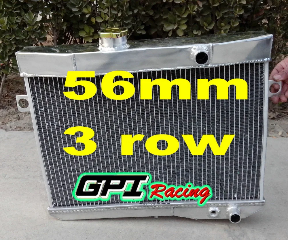 gpi 56mm aluminum radiator FOR Volvo Amazon P1800 B18 B20 engine GT