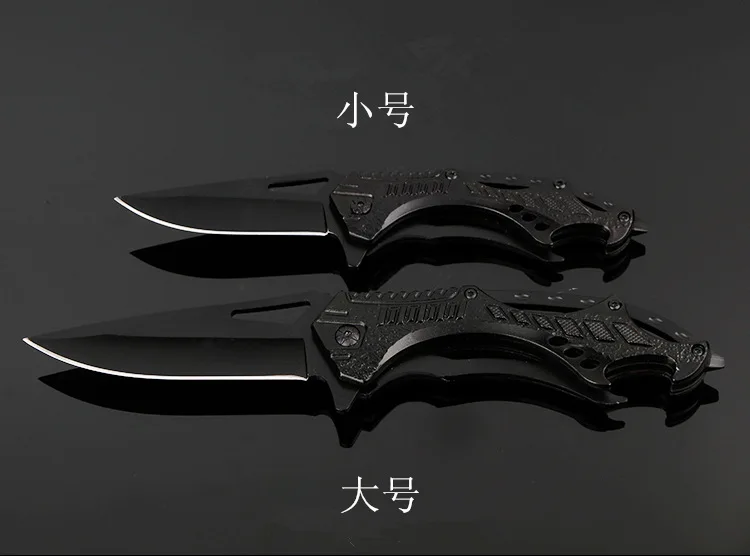 Складной нож черный титановый тактический карманный нож спасательный нож алюминиевая ручка Походный охотничий нож