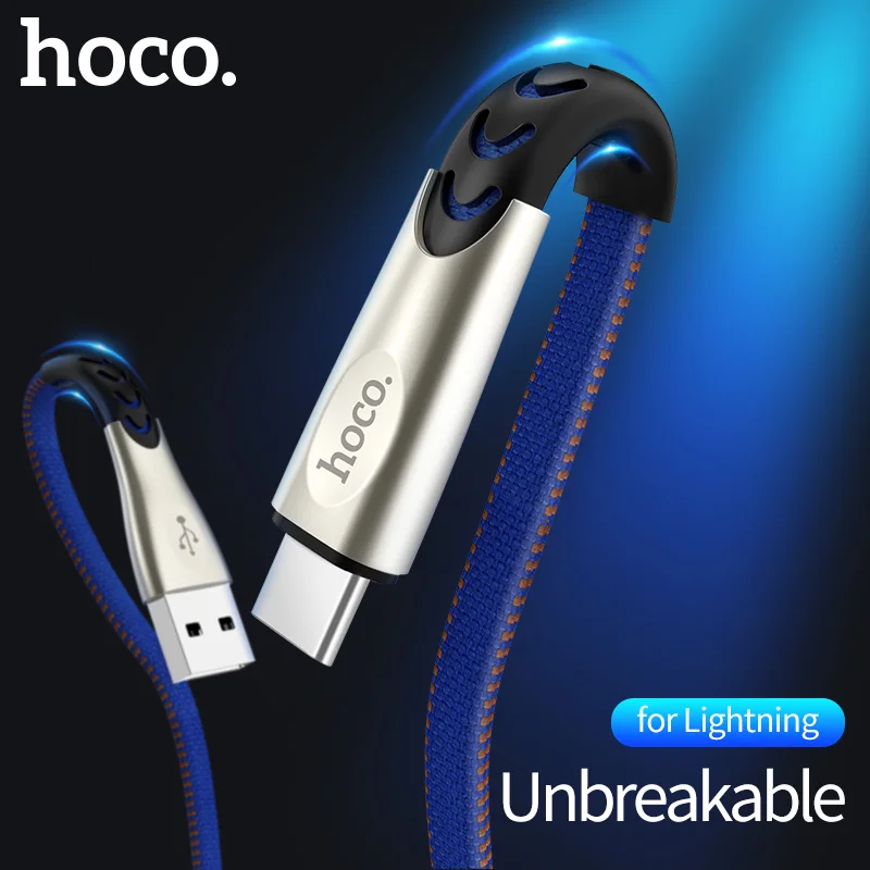HOCO USB C кабель для Xiaomi Mi 8 A1 F1 huawei P20 прочный цинковый сплав usb type C кабель для быстрой зарядки для samsung S8 S9 Oneplus