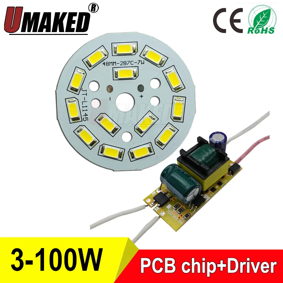 3 100 Вт 5730 SMD световая Панель Светодиодная панель для потолка + светодиодный