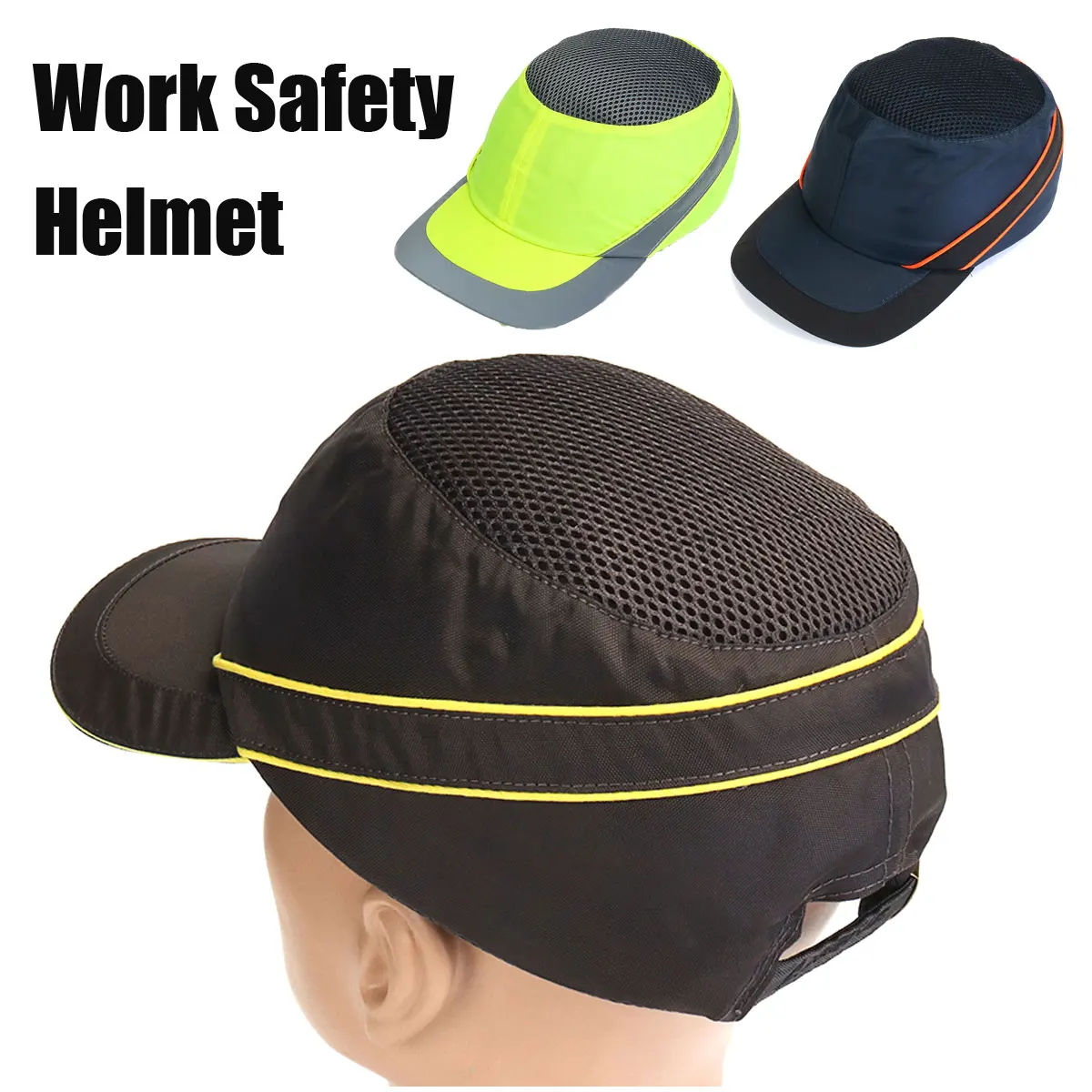 Fashion Sunscreen Cap Work Safety Helmet Breathable Antiimpact Light